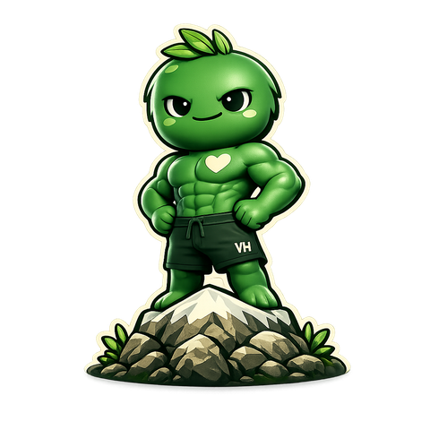 Smashy, das VegetarianHulk-Maskottchen
